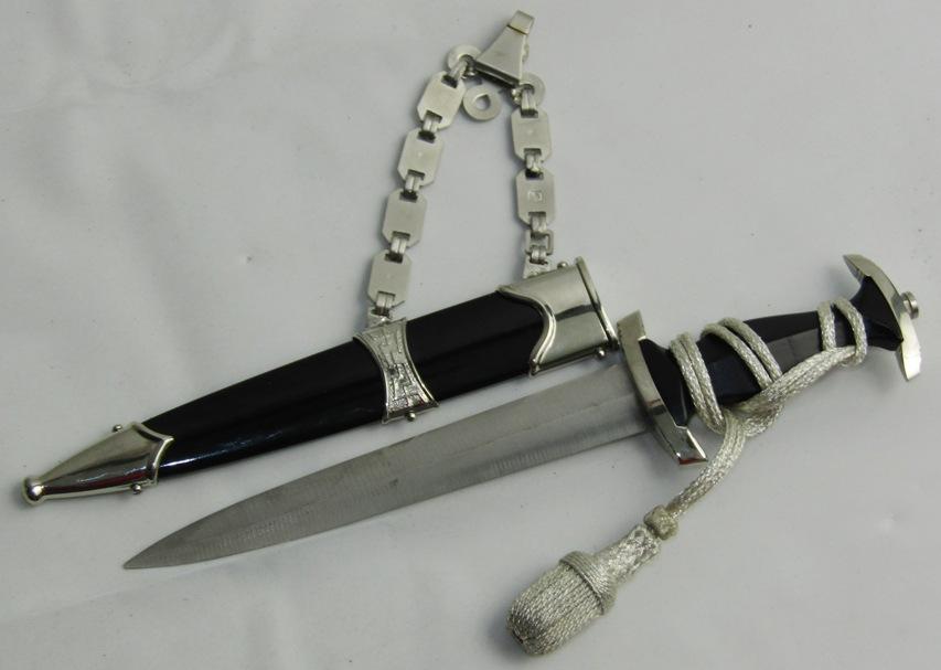 Miniature SS Officer's Chained Dagger