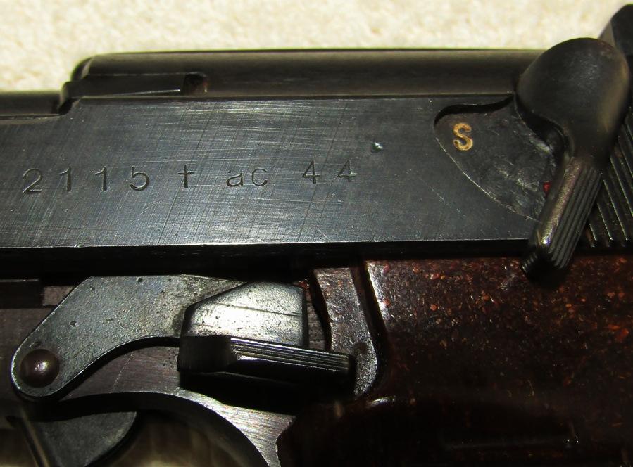 Walther AC 44 P38 Pistol-Matching Numbers With Bring Back Paper