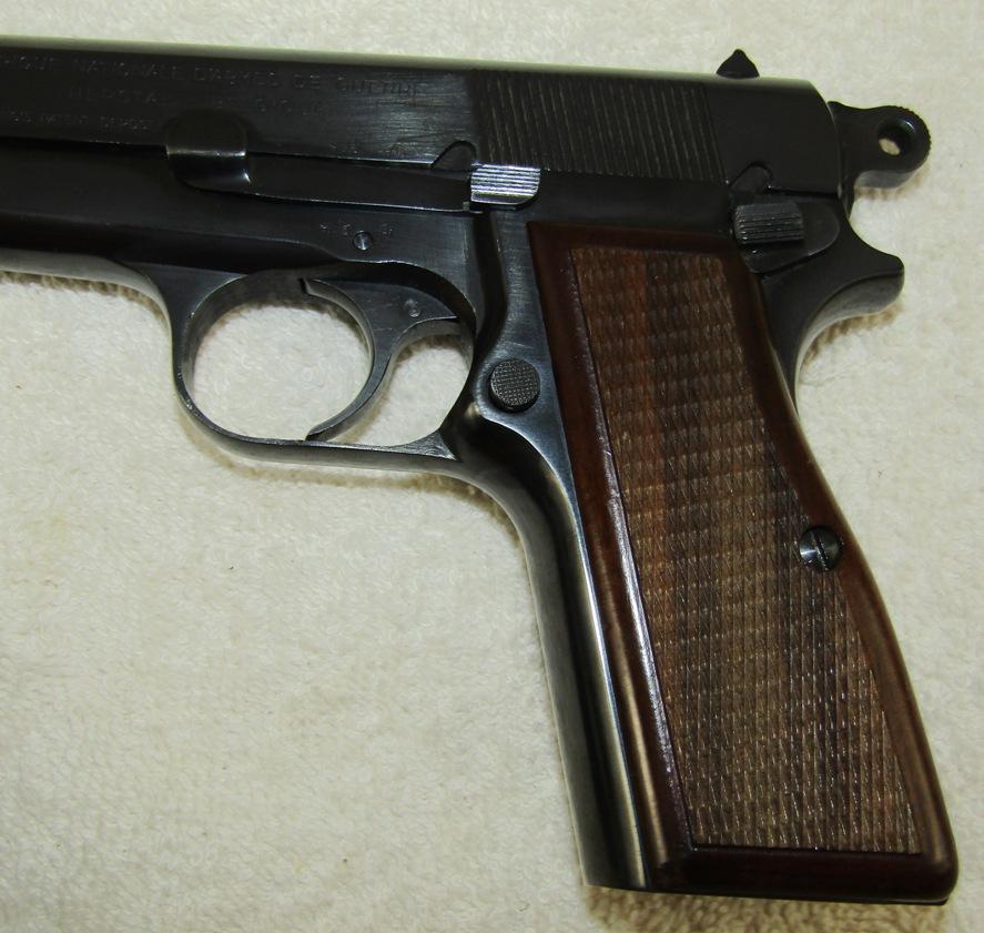 WW2 Period Browning High Power Pistol-Belgium Proof Marks