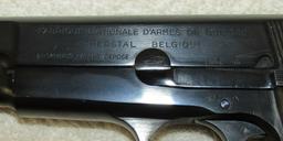 WW2 Period Browning High Power Pistol-Belgium Proof Marks