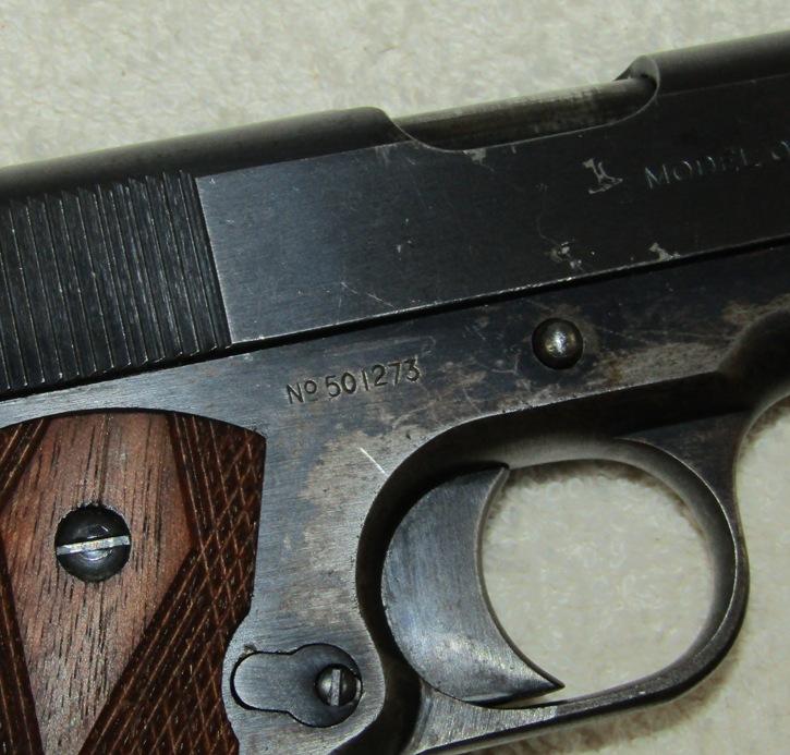 WW1 Period Colt M1911 .45 Pistol-1918 Serial Number