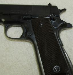 WW2 Period Remington Rand M1911A1 .45 Pistol-Frame Has 1943 Union Switch Serial Number