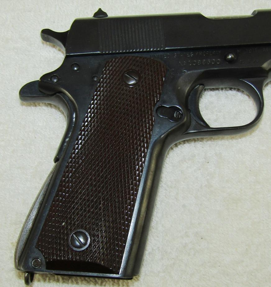 WW2 Period Remington Rand M1911A1 .45 Pistol-Frame Has 1943 Union Switch Serial Number