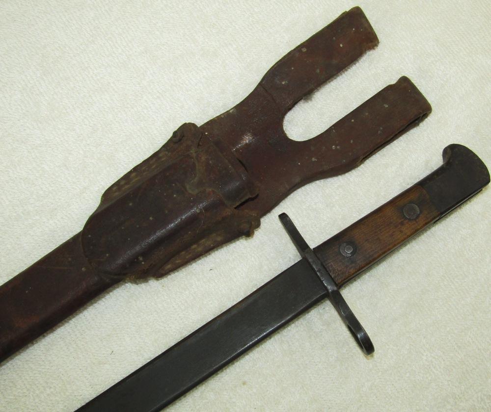 Mid To Late War Japanese Type 38 Bayonet With Rare Rubberized Scabbard