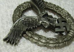 Luftwaffe Pilot Badge-Early Example By JMME