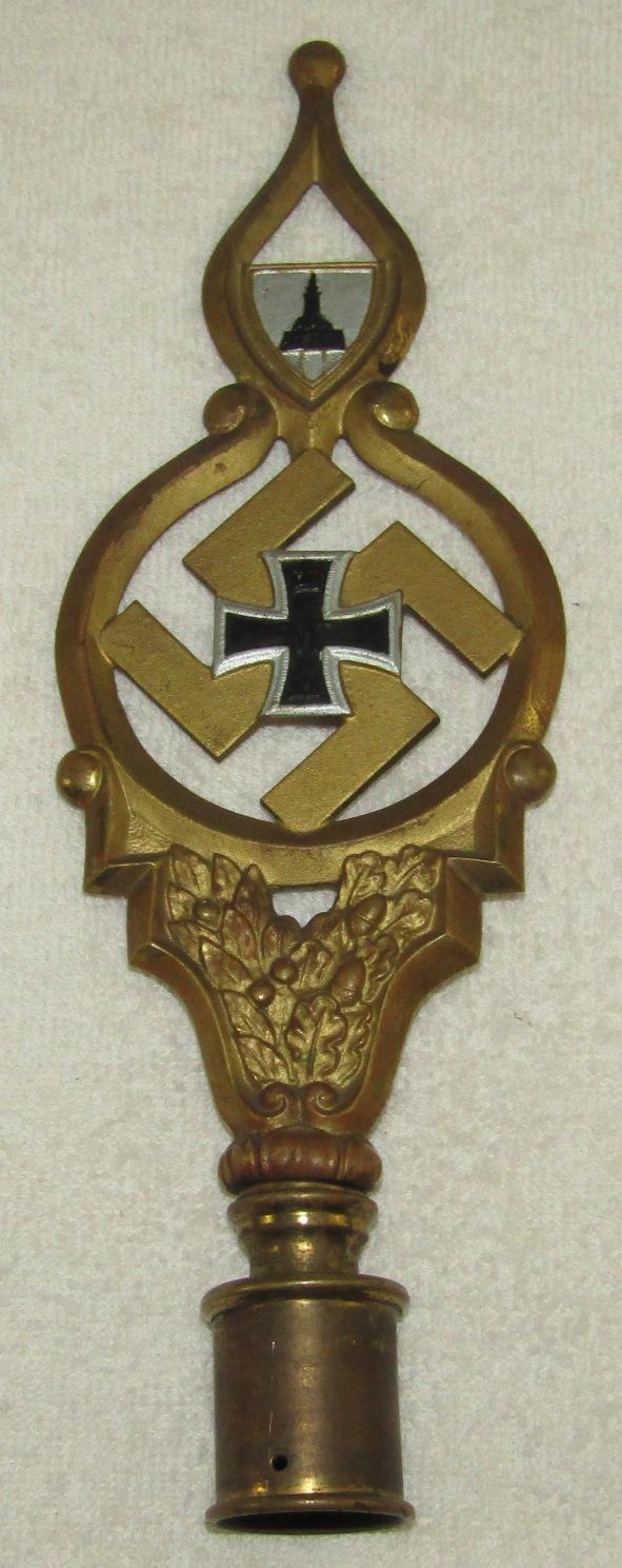 German Soldier Veteran's Flag Pole Top (DRKB)