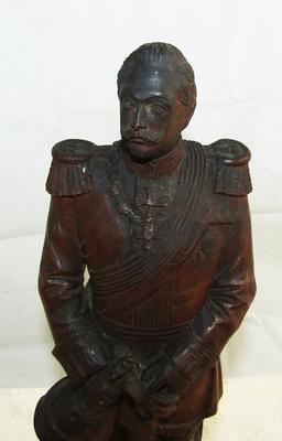 Prussian/WW1 Period Hand Carved Kaiser Wilhelm II Statuette