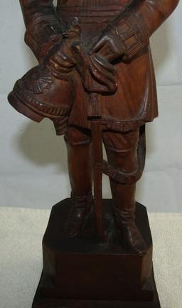 Prussian/WW1 Period Hand Carved Kaiser Wilhelm II Statuette