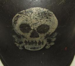 Early Freikorps M16 German Helmet With Applied Spike Base/Hand Painted Skull
