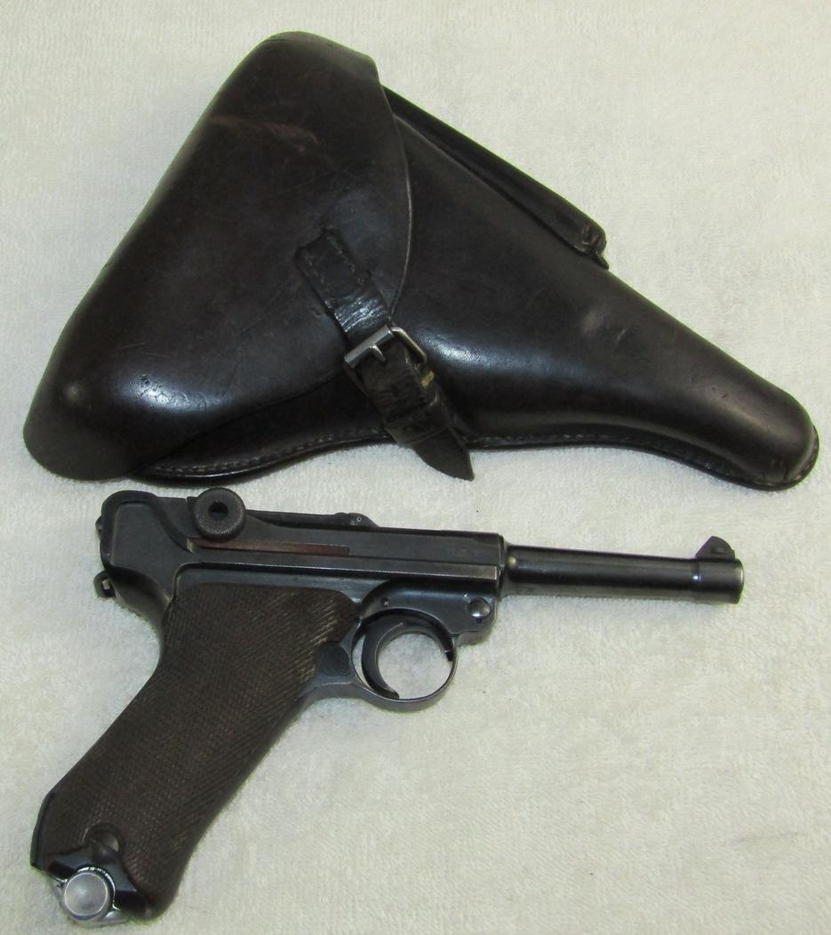 1939/42 Code Luger Pistol-Matching Numbers-1939 Dated Holster