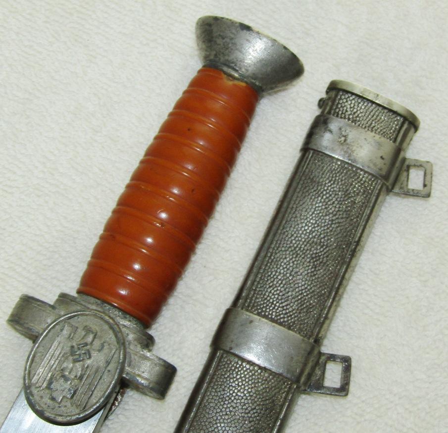 Red Cross Leader Dagger With Scabbard