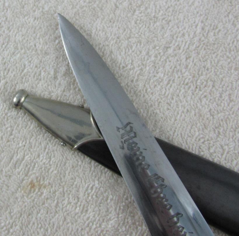 Early SS Dagger For Enlisted-Robert Klaas Maker