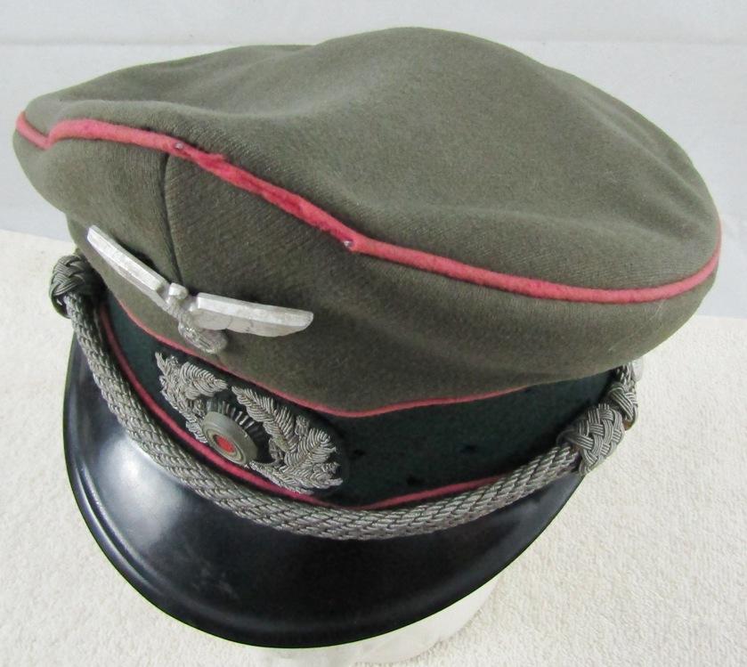 German Panzer Officer's Visor Hat-Pekuro