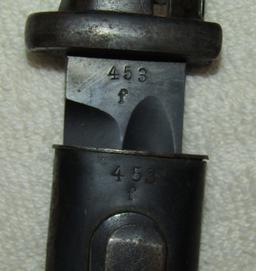 Early WW2 K98 Bayonet with Scabbard-matching Numbers-1939 Eickhorn