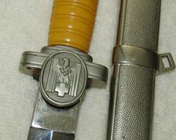 Minty Red Cross Leader's Dagger-Scarce Scabbard Variant