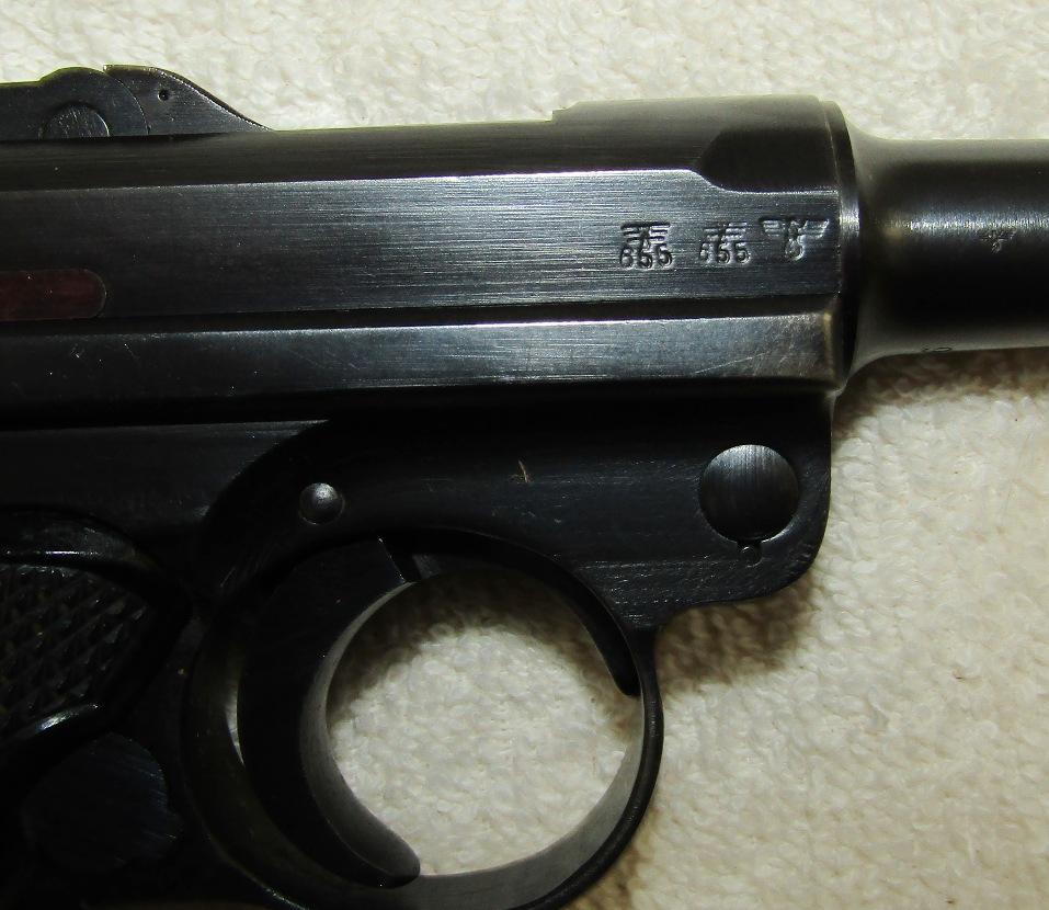 "Black Widow" Luger Pistol With Holster.  "byf 41". All Numbers Match