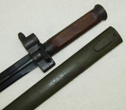 Rare WW2 Period Hungarian Cavalry Bayonet With Scabbard.