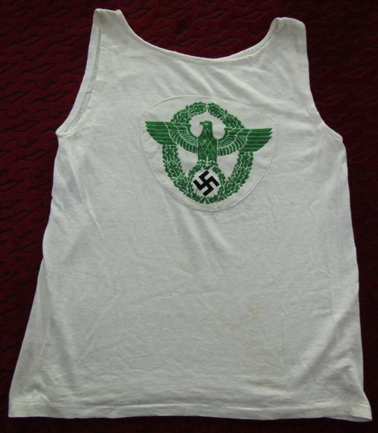 WWII Period Nazi Police Sports Tank Top/Tee Shirt