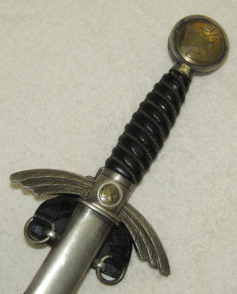 Extremely Nice Luftwaffe Officer's Sword With Scabbard/Hanger-F & A HELBIG