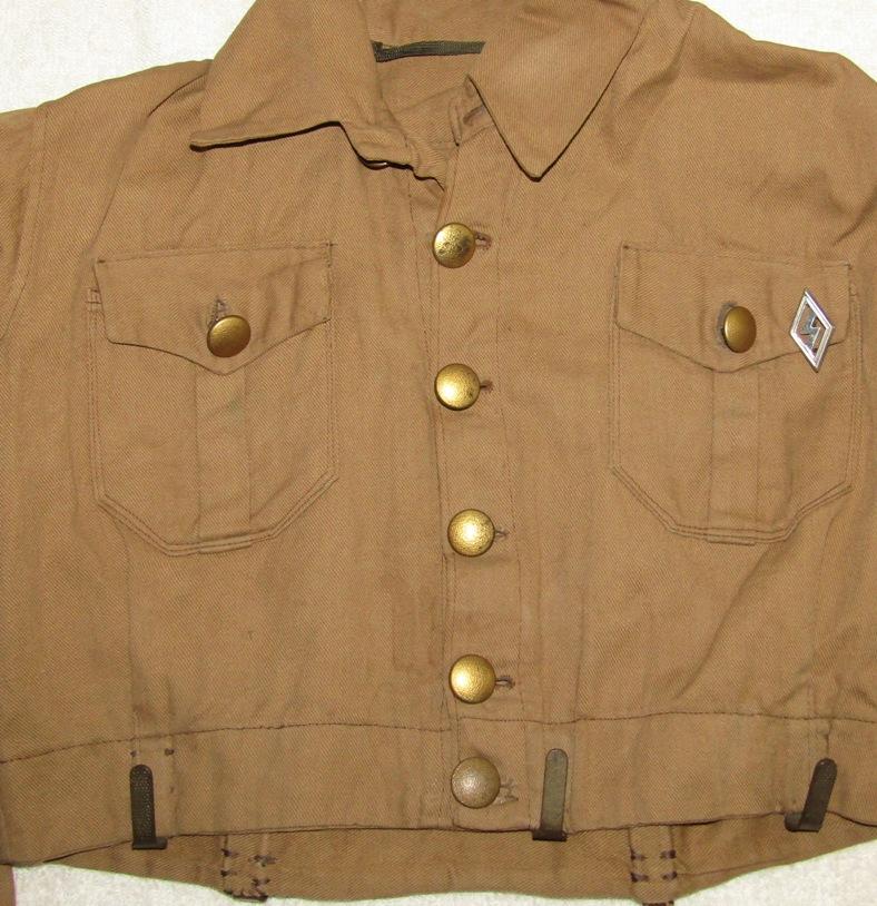 Scarce WW2 Period DJ (Deutsches Jungvolk) Uniform Waist Jacket