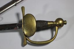 Imperial German Made Rapier Or Court Sword.  Unmarked. Very Nice.