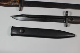 WW2 British Carbine Bayonet & Post War Australian L1A1 Bayonet For The FAL.