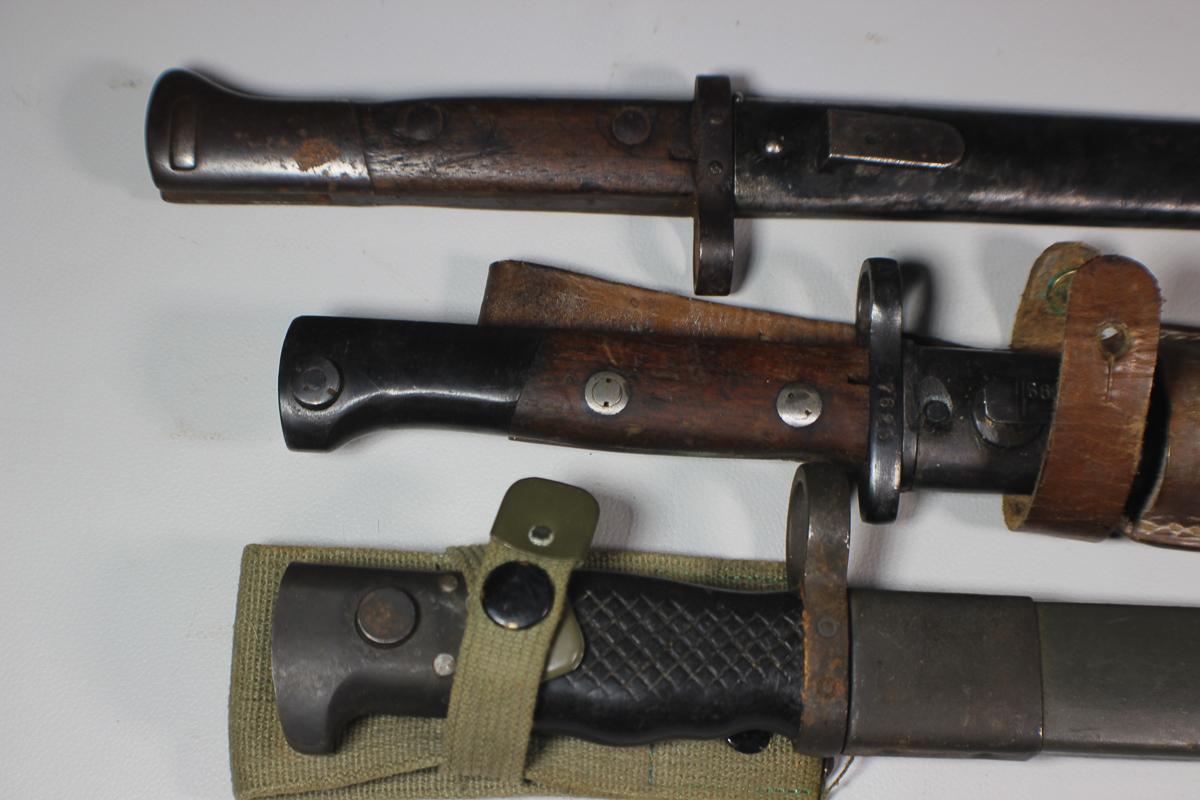 World Lot - 3 Bayonets. Czech VZ-24, Spanish Bolo , & Yugoslavian M48.