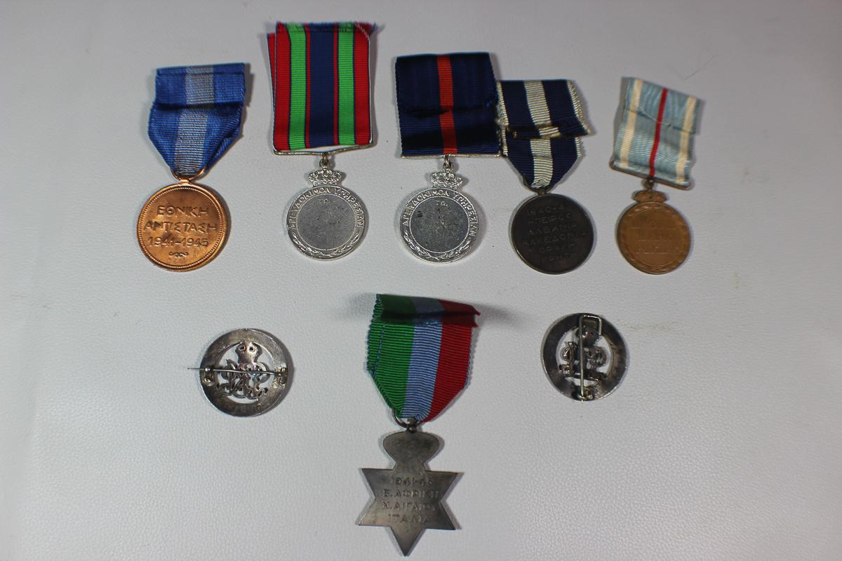 Lot Of WW2 Greek Medals For WW2 Service