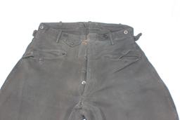 Pre WW2 German Black Corduroy Riding Pants.  NSKK / SS. Unmarked.