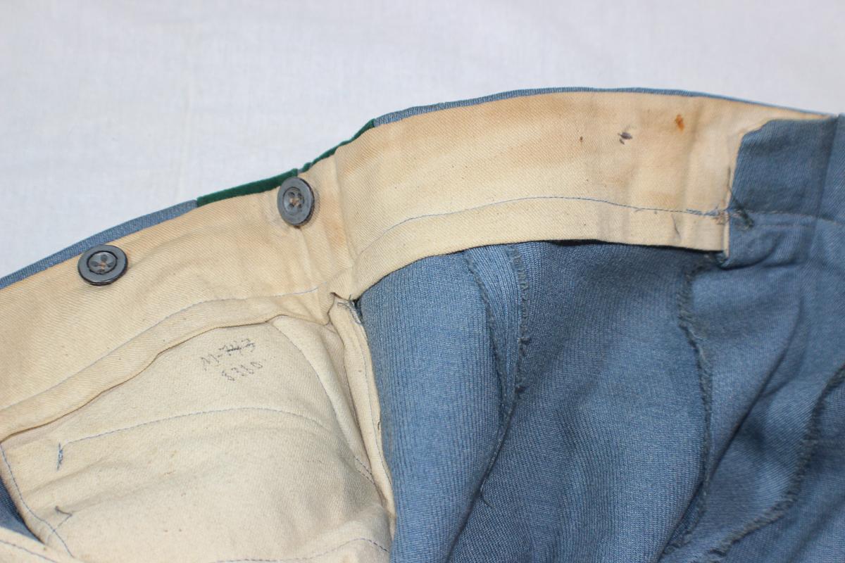 Pre/Early WW1 Austrian General Officer's Uniform Pants. Green Stripes. Unmarked.