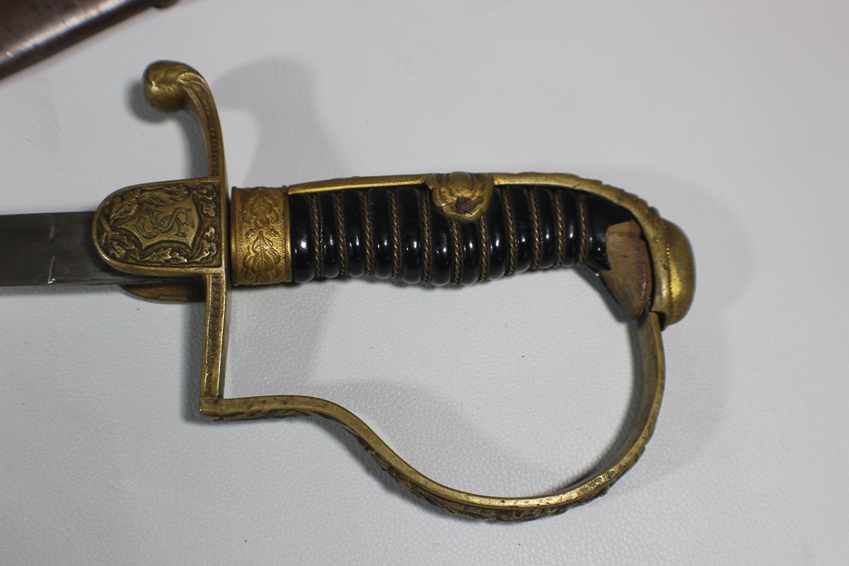 WW1 Imperial German Monogramed Officer's Sword Alcoso.