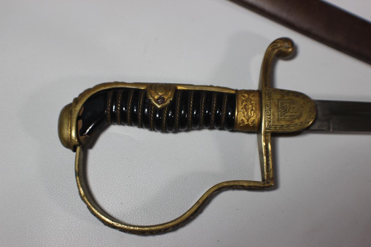 WW1 Imperial German Monogramed Officer's Sword Alcoso.