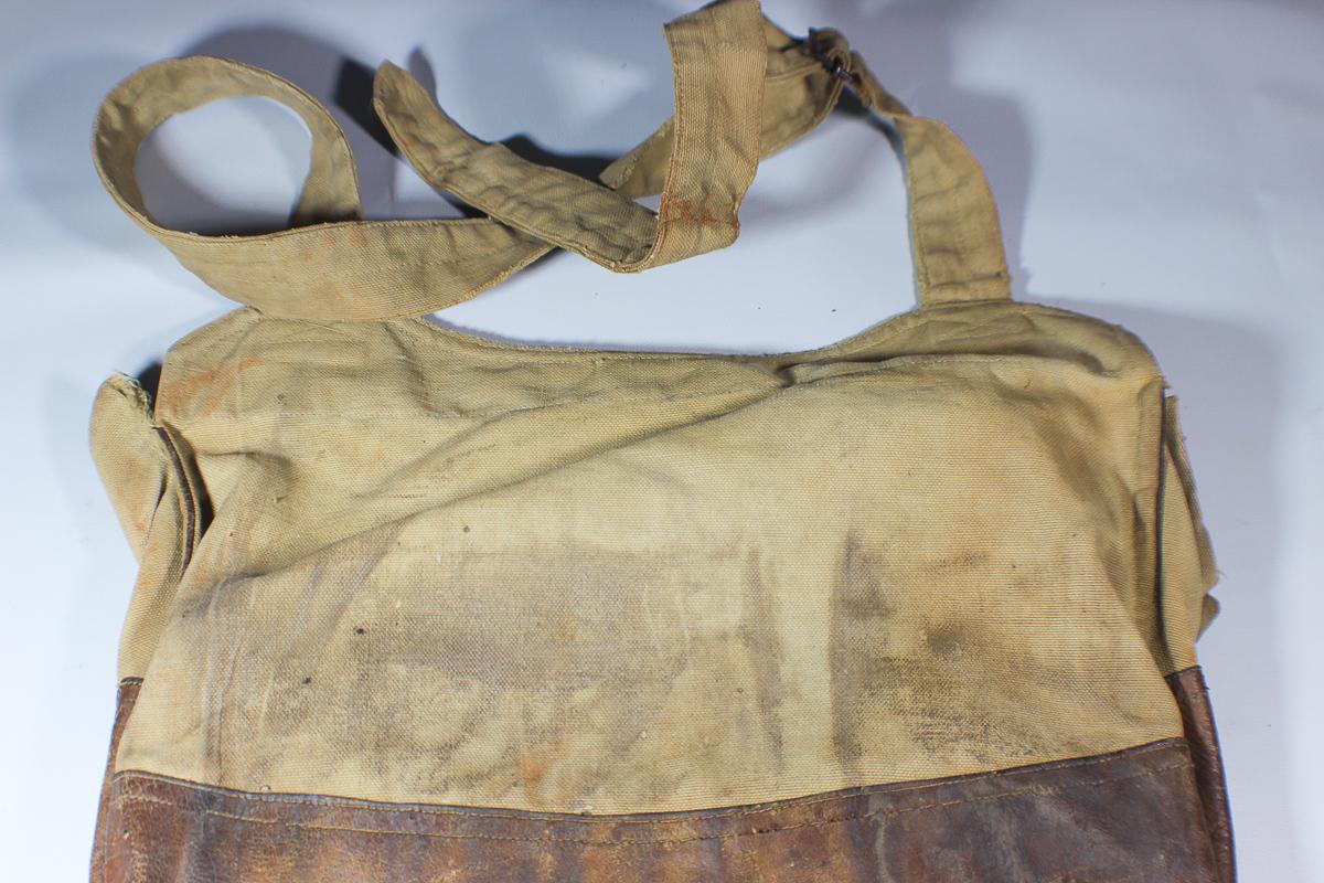 US WW1 Mussette Bag Knapsack. Named A.E.F. Headquarters Officer.