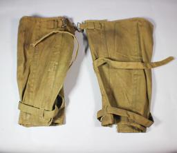 Spanish American War Canvas Cavalry Gaiters.