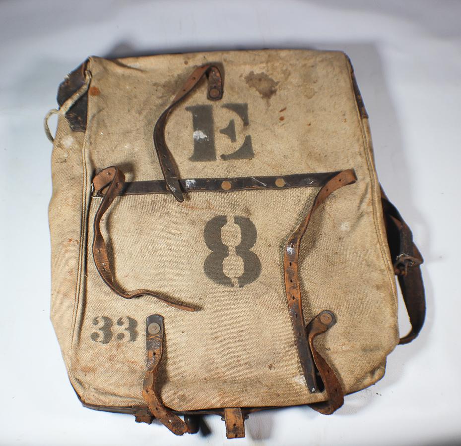 Indian Wars Or Spanish American War Marked Back Pack. Rare!