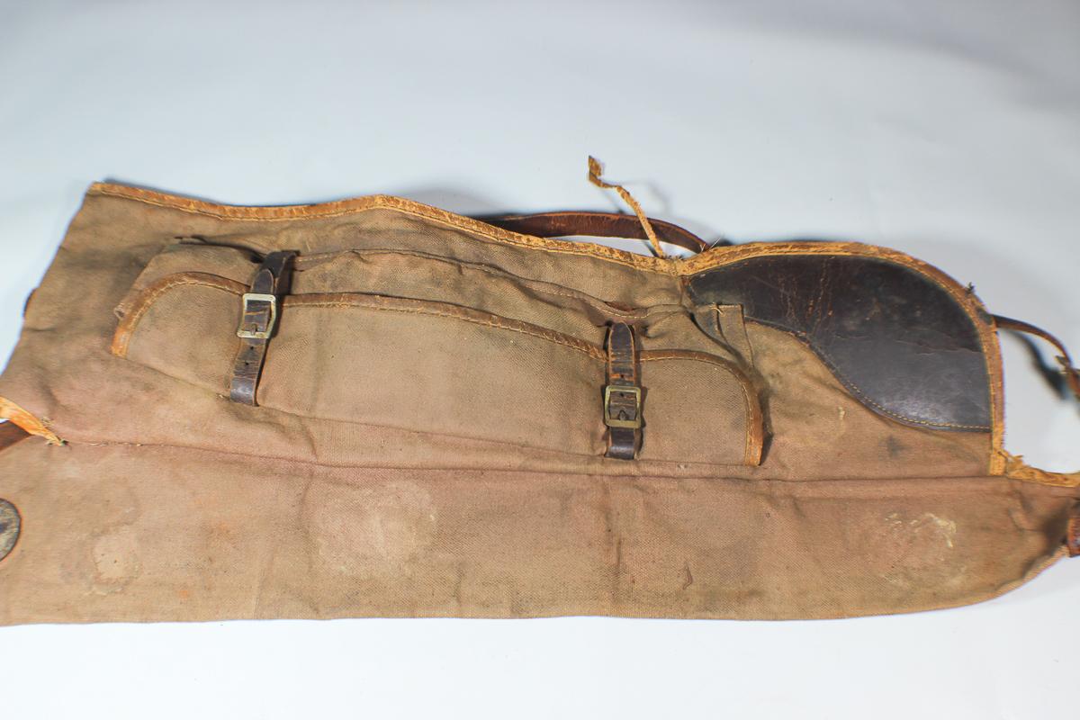 Original Civil War Rifle Sling & Commercial Rifle Case Of The Period.