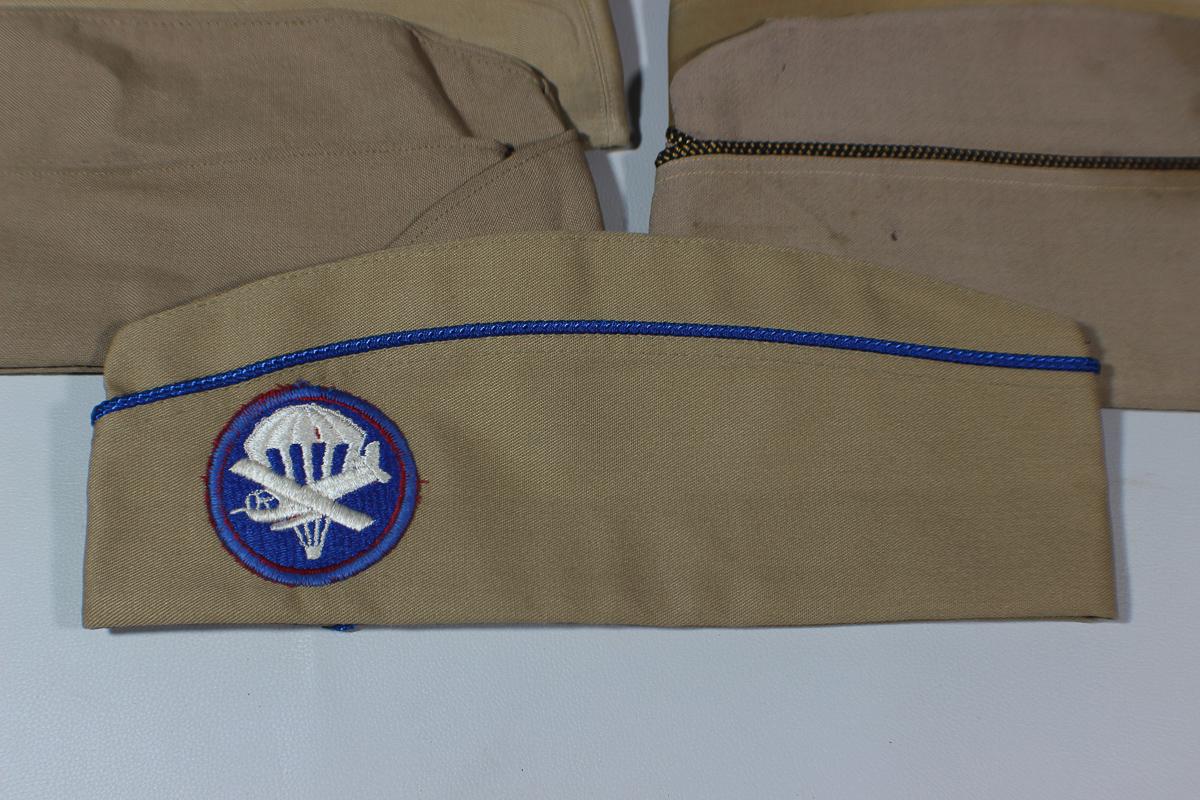 US WW2 Lot of 10 Khaki Overseas Garrison Caps