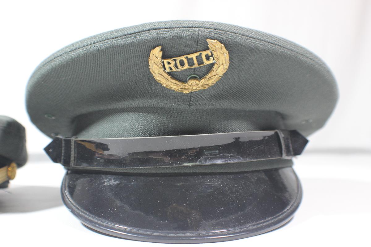 Lot of 2 US Vietnam Era Visor Caps. Officer & ROTC
