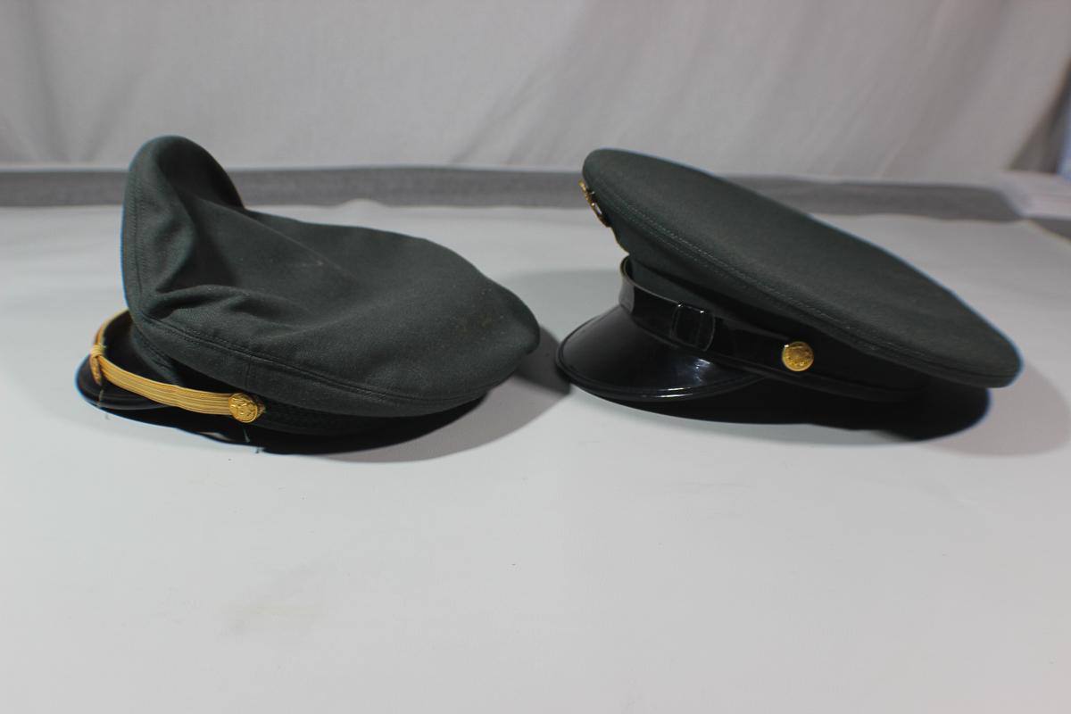 Lot of 2 US Vietnam Era Visor Caps. Officer & ROTC
