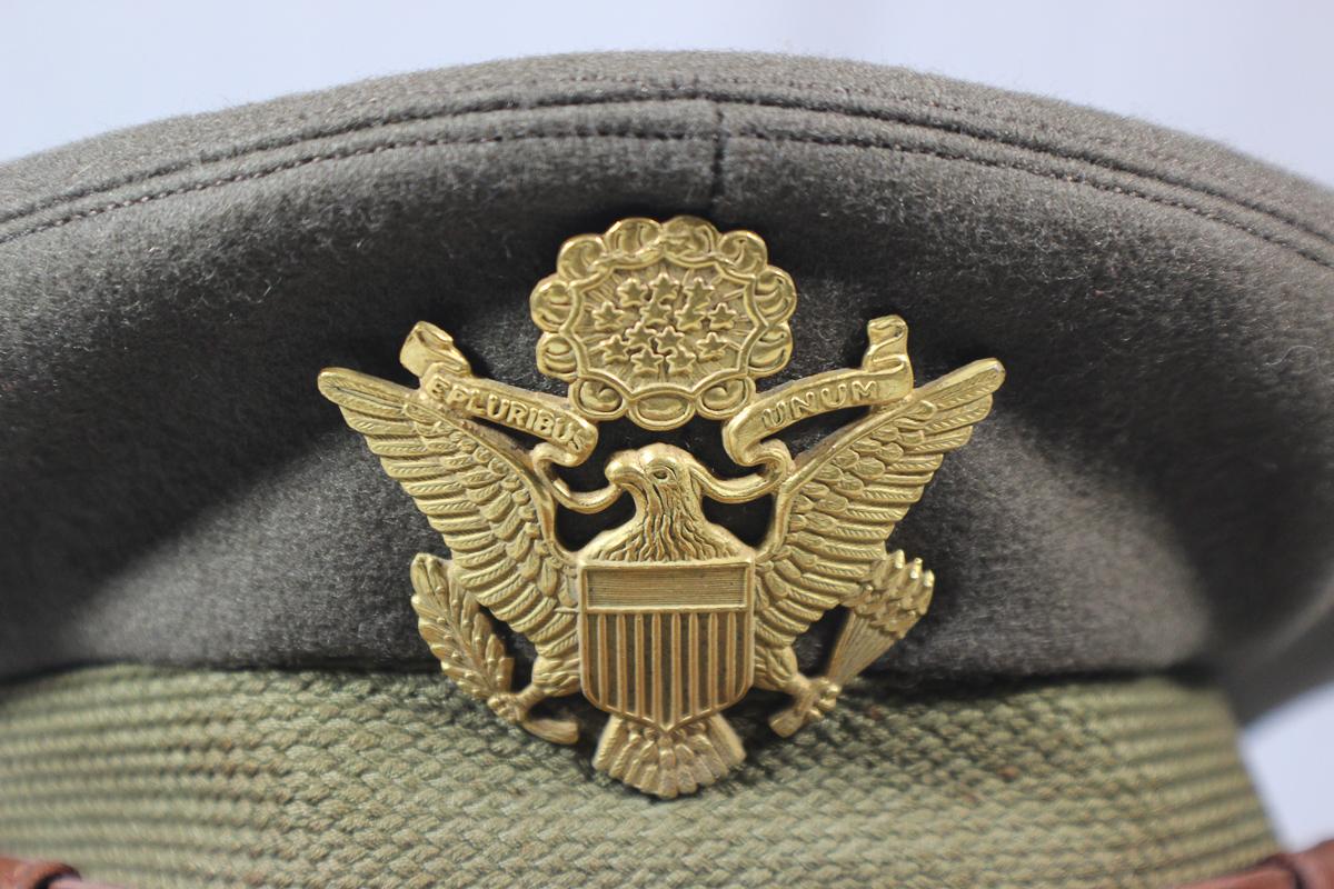 Very Nice Crusher "Style" Wallach's 5th Avenue Named Army Officer's Visor Cap.