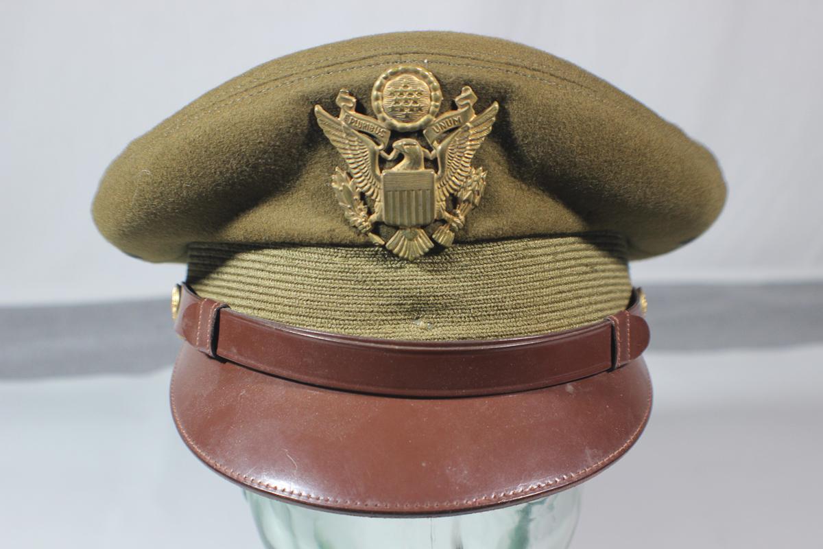 Very Nice Crusher "Style" Berkshire Army Officer's Visor Cap.