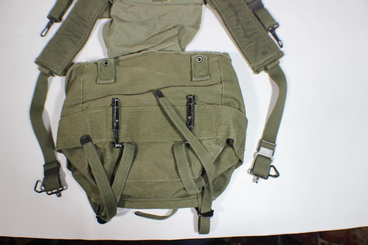 US Vietnam War Suspenders, Belt, & Butt Pack.