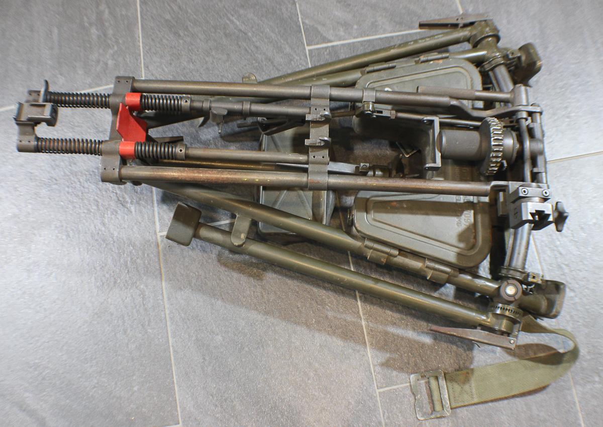 Post WW2 German MG42 MG34 MG3 MG53 Lafette Machine Gun Mount Stand Tripod & Accessories.