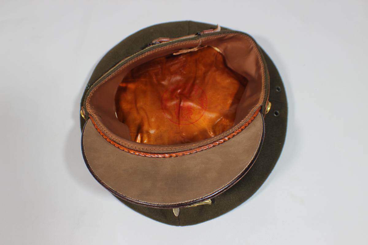 US WW2 Super Fine Crusher Style Knox Made Named Visor Hat Cap.