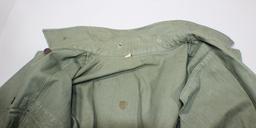 US WW2 HBT Herringbone Twill Combat Utility Jacket. Some Replaced Buttons. Korean War Reissue.