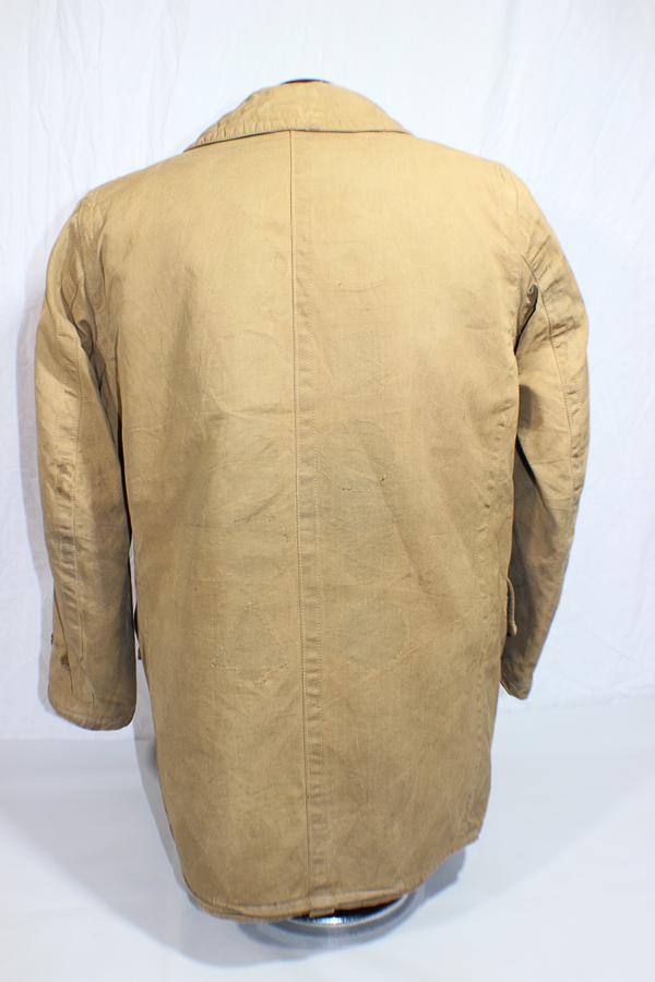 US WW2 British Made Enlisted Man's Mackinaw Field Jacket.  Nicely Worn. Former Patch Jacket.