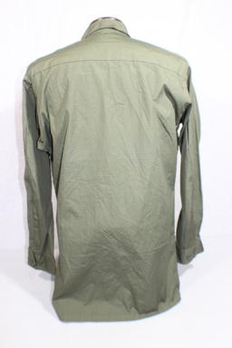 US Vietnam Poplin Rip Stop Jungle Jacket. Size Small Long. 1968.