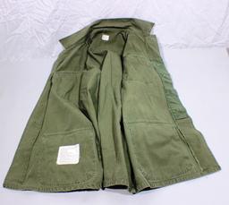 US Vietnam Poplin Rip Stop Jungle Jacket. Size Small Regular. 1968.