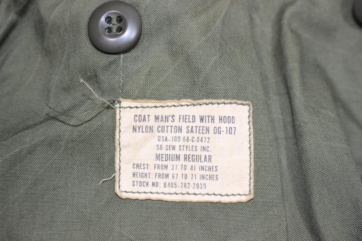 US Vietnam M-65 Field Jacket. Size Medium Regular. 1968. Nice!