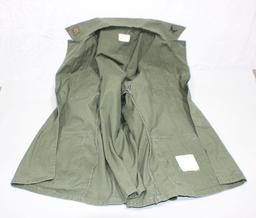 US Vietnam War Poplin Rip Stop Jungle Jacket. Named Military Police Officer.